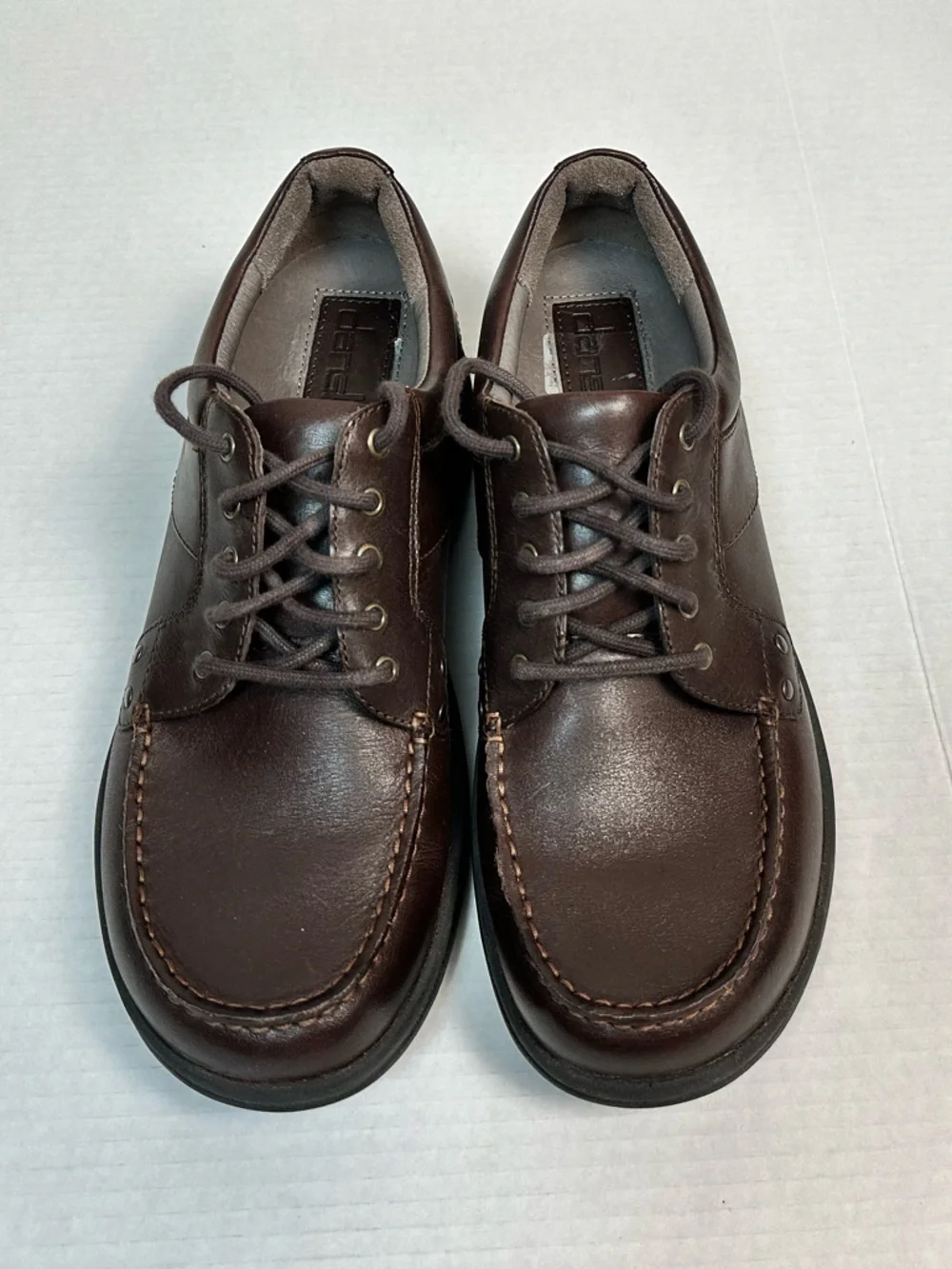 Dansko Mens Wyatt Brown Leather Dress Casual Shoes Size EU 42
